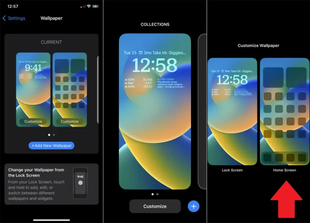 customize your home screen ios