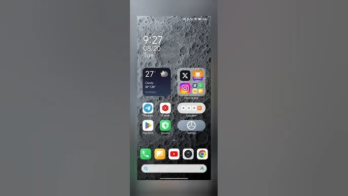 HyperOS home screen