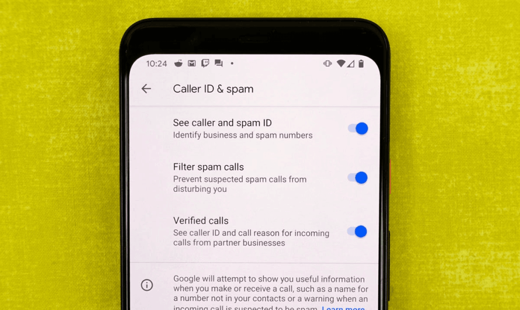 caller ID and spam ID
