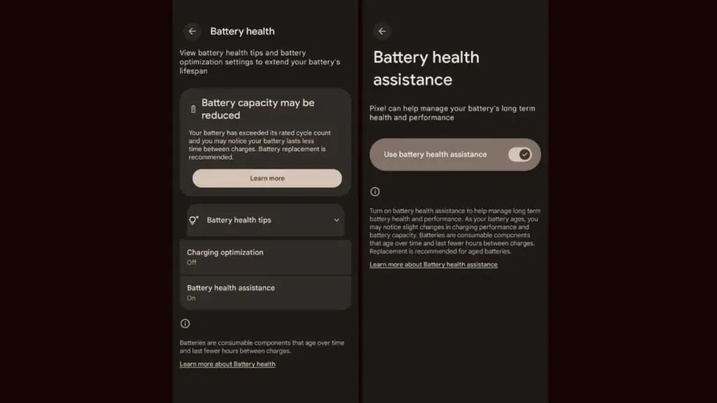 Battery Health Assistance coming to all Pixel devices 66 Battery Health Assistance pixel devices
