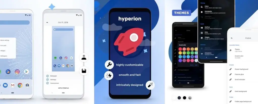 hyperios launcher Android