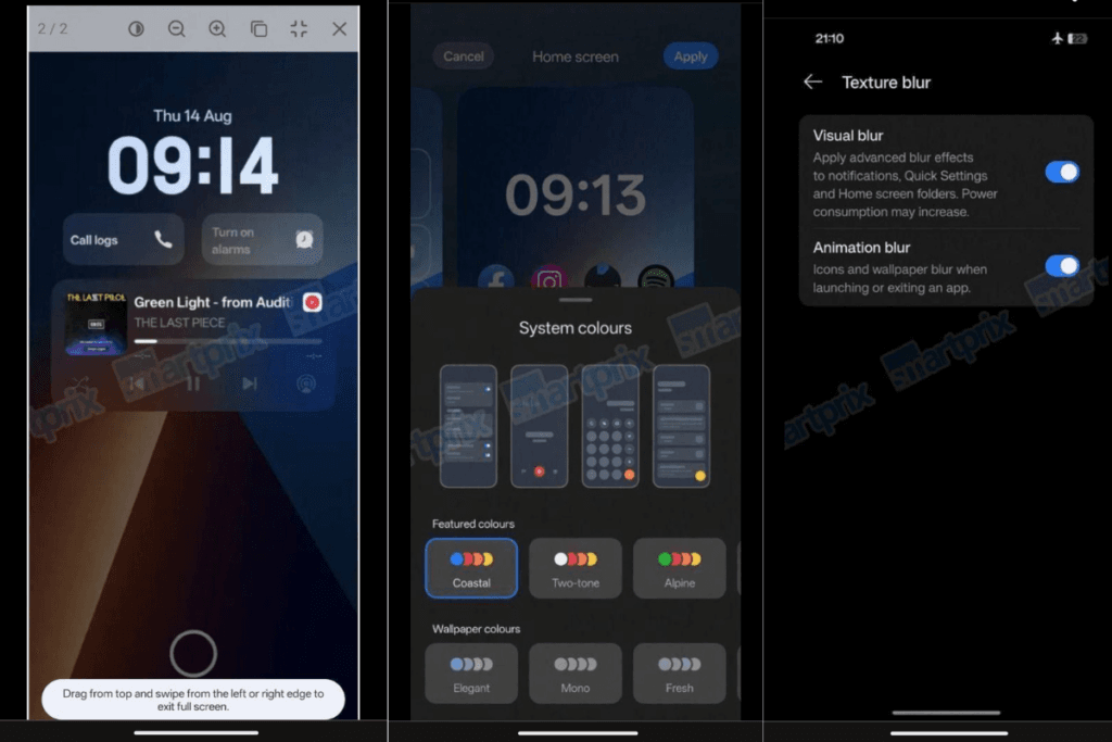 OxygenOS 16 leaked screenshots