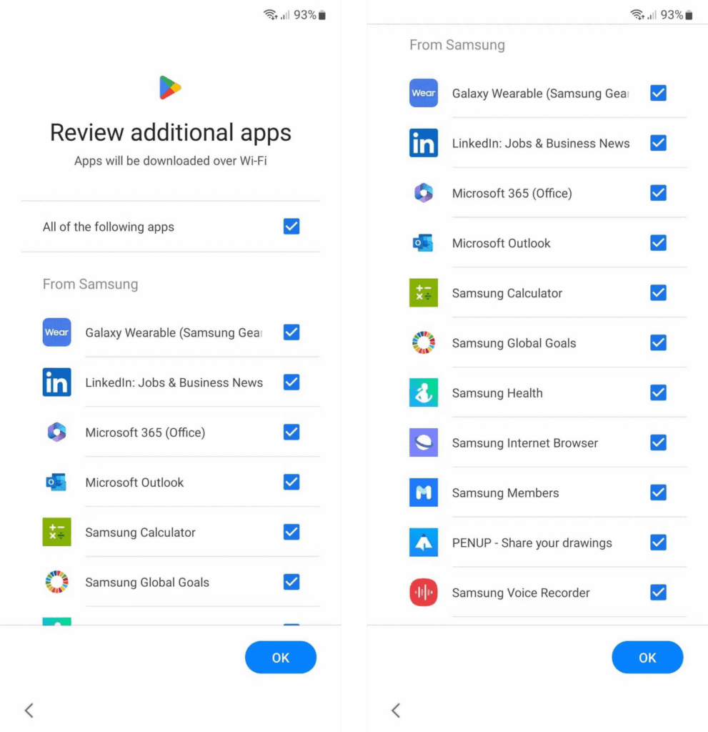 List of Samsung Galaxy preinstalled apps you can safely delete 66 samsung preinstalled app setup