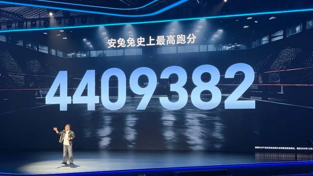 Honor WIN sets a new performance benchmark, crossing 4.4 million points