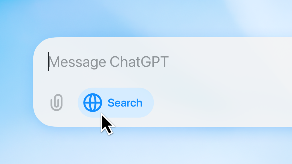 chatgpt search bar