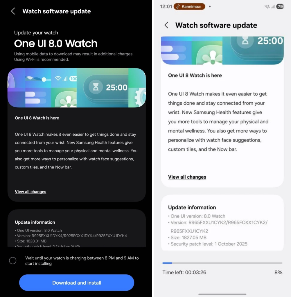 Samsung brings One UI 8 Watch update to Galaxy Watch 5 and 6 LTE variants