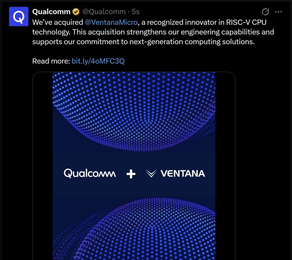 qualcomm snapdragon acquires Ventana