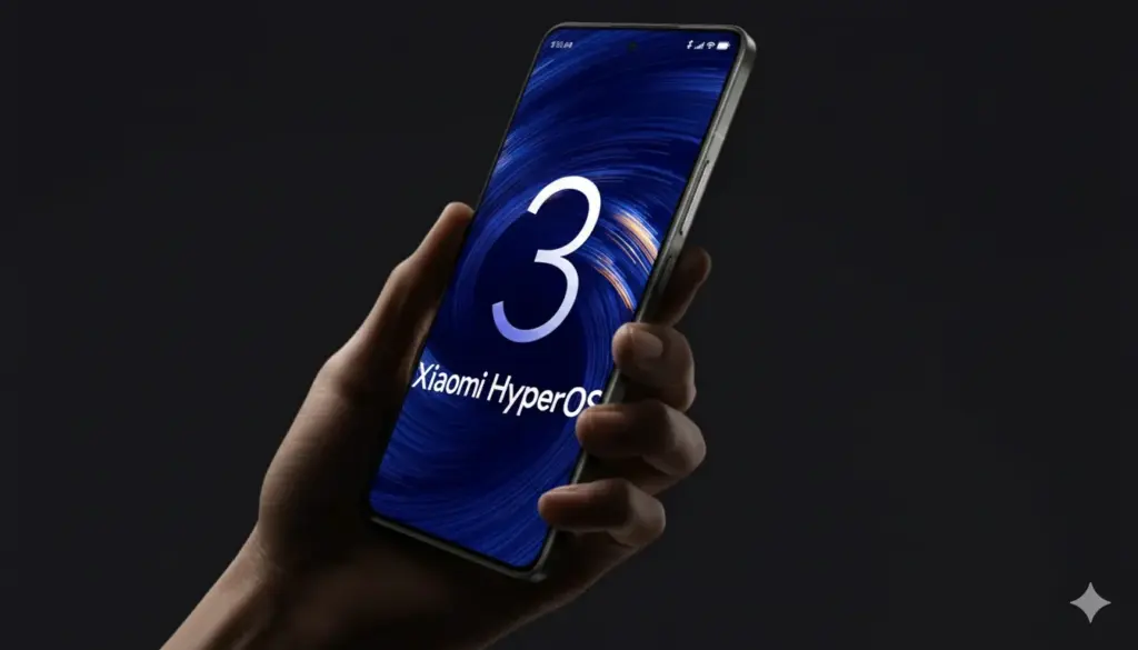 android 16 HyperOS 3 phone in hand