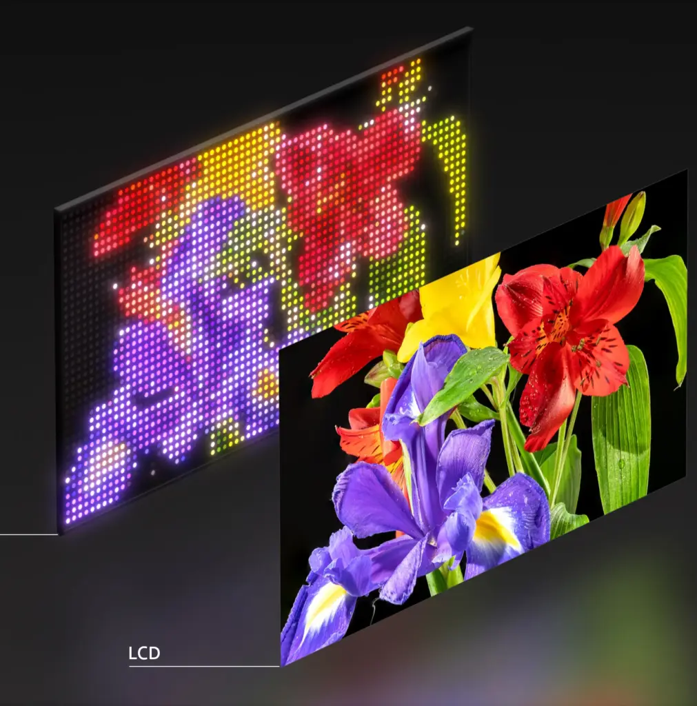 mini rgb tv panel structure