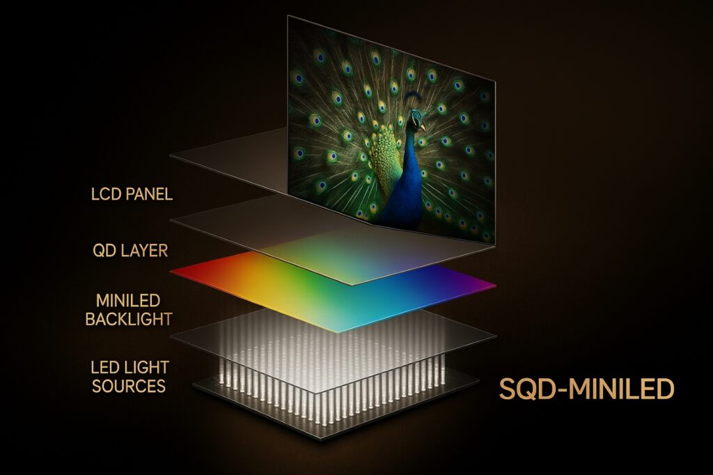 SQD LED structure